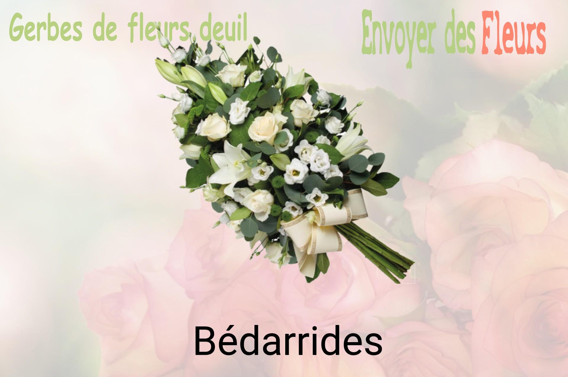 Gerbe de fleurs de deuil livrée à Bédarrides